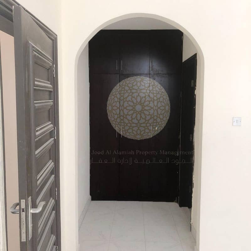 23 PERFECTLY MADE 5 BEDROOM COMPOUND VILLA WITH SWIMMING POOL AND MAID ROOM FOR RENT IN KHALIFA CITY A