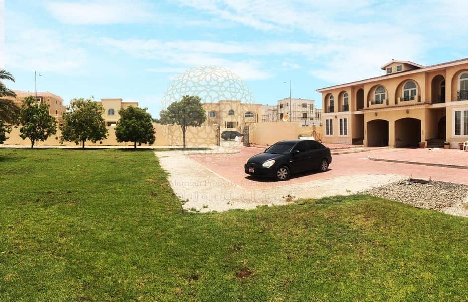 3 BEAUTIFUL 4 BR COMPOUND (3 villa only) VILLA WITH  MAID ROOM & SWIMMING POOL AND GARDEN VIEW FOR RENT IN KHALIFA CITY A
