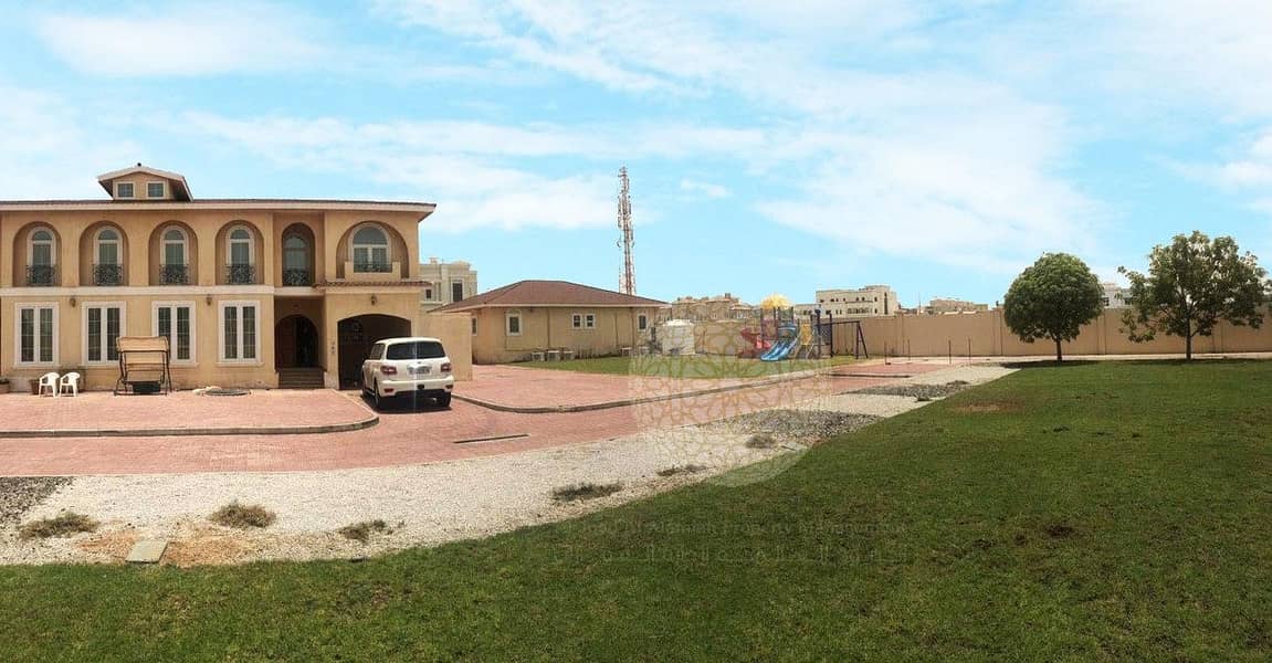 4 BEAUTIFUL 4 BR COMPOUND (3 villa only) VILLA WITH  MAID ROOM & SWIMMING POOL AND GARDEN VIEW FOR RENT IN KHALIFA CITY A
