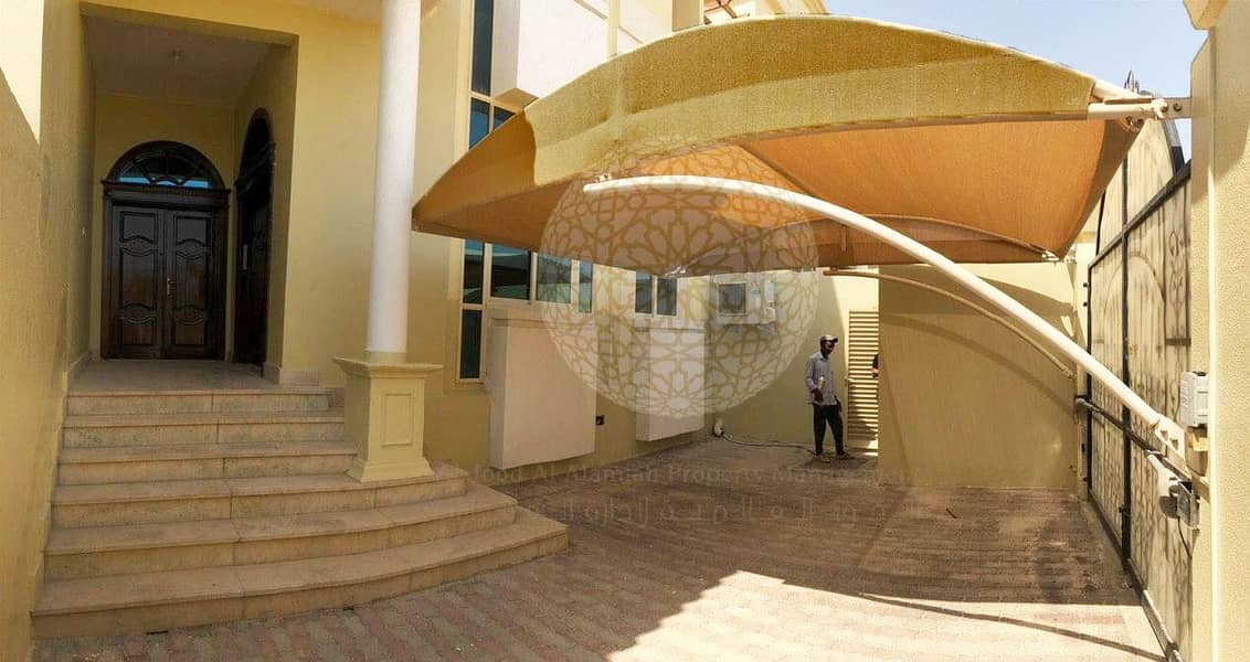 7 GORGEOUS 6 BEDROOM SEMI INDEPENDENT VILLA WITH MAID ROOM AND PARK VIEW FOR RENT IN KALIFA CITY A