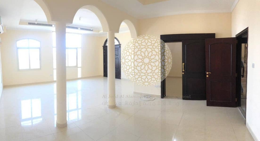 14 GORGEOUS 6 BEDROOM SEMI INDEPENDENT VILLA WITH MAID ROOM AND PARK VIEW FOR RENT IN KALIFA CITY A