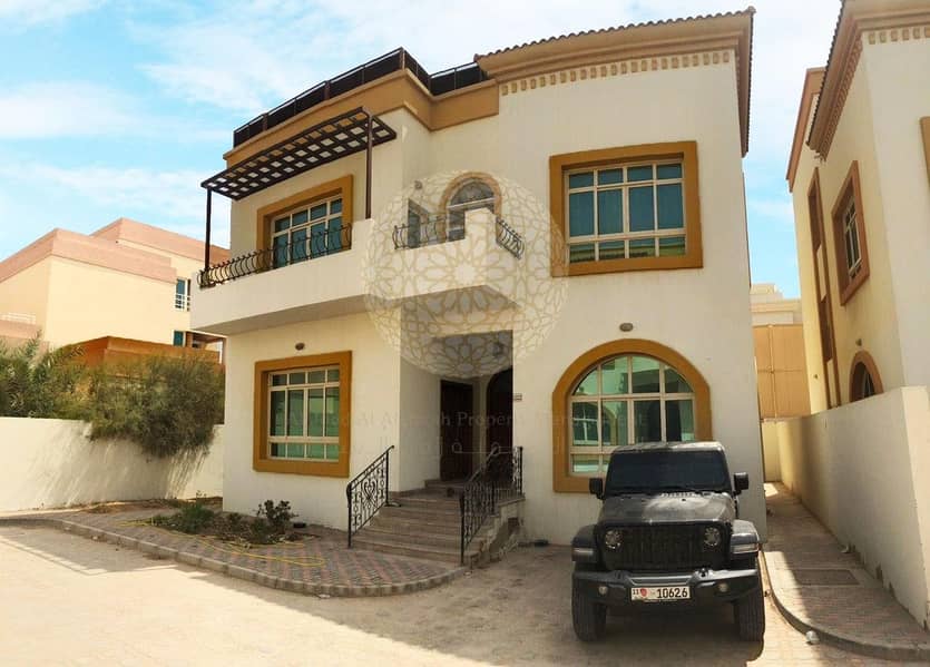 ULTRA-FINE 6 MASTER BEDROOM COMPOUND VILLA WITH MAID ROOM FOR RENT IN KHALIFA CITY A