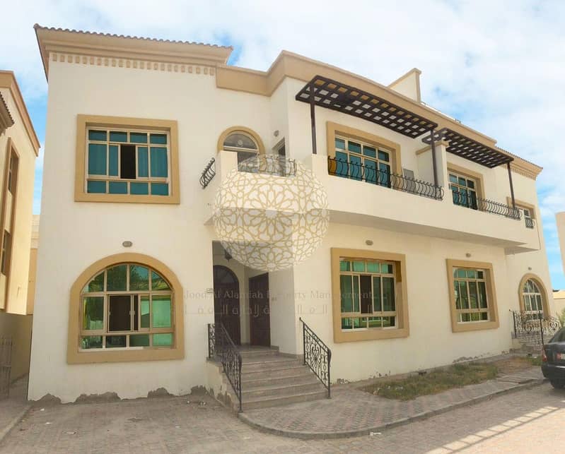 2 ULTRA-FINE 6 MASTER BEDROOM COMPOUND VILLA WITH MAID ROOM FOR RENT IN KHALIFA CITY A