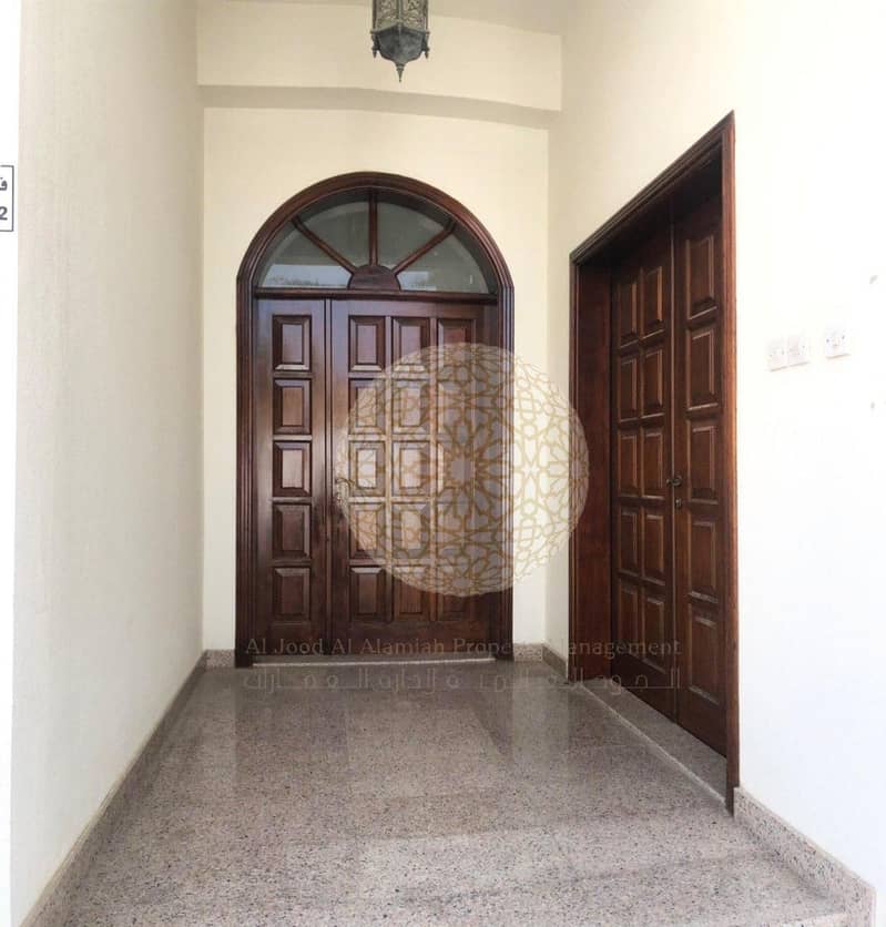 5 ULTRA-FINE 6 MASTER BEDROOM COMPOUND VILLA WITH MAID ROOM FOR RENT IN KHALIFA CITY A