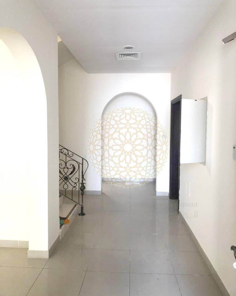 7 ULTRA-FINE 6 MASTER BEDROOM COMPOUND VILLA WITH MAID ROOM FOR RENT IN KHALIFA CITY A