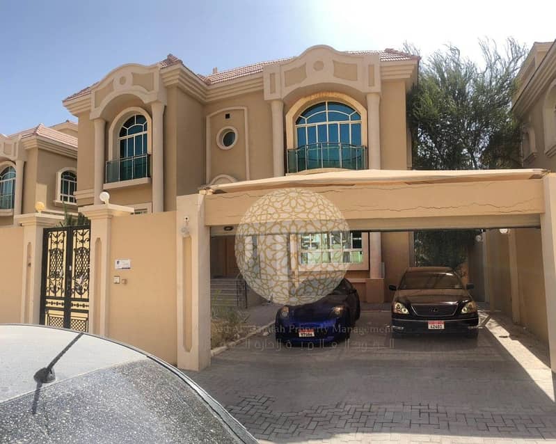 2 BEAUTIFUL 6 BEDROOM COMPOUND VILLA WITH MAID ROOM FOR RENT IN KHALIFA CITY A
