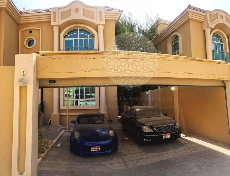 6 BEAUTIFUL 6 BEDROOM COMPOUND VILLA WITH MAID ROOM FOR RENT IN KHALIFA CITY A