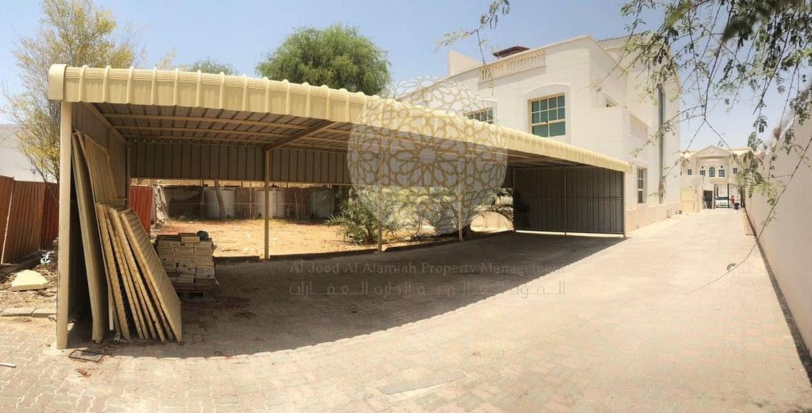 4 AMAZING 6 BEDROOM SEMI INDEPENDENT VILLA WITH MAID ROOM FOR RENT IN KHALIFA CITY A