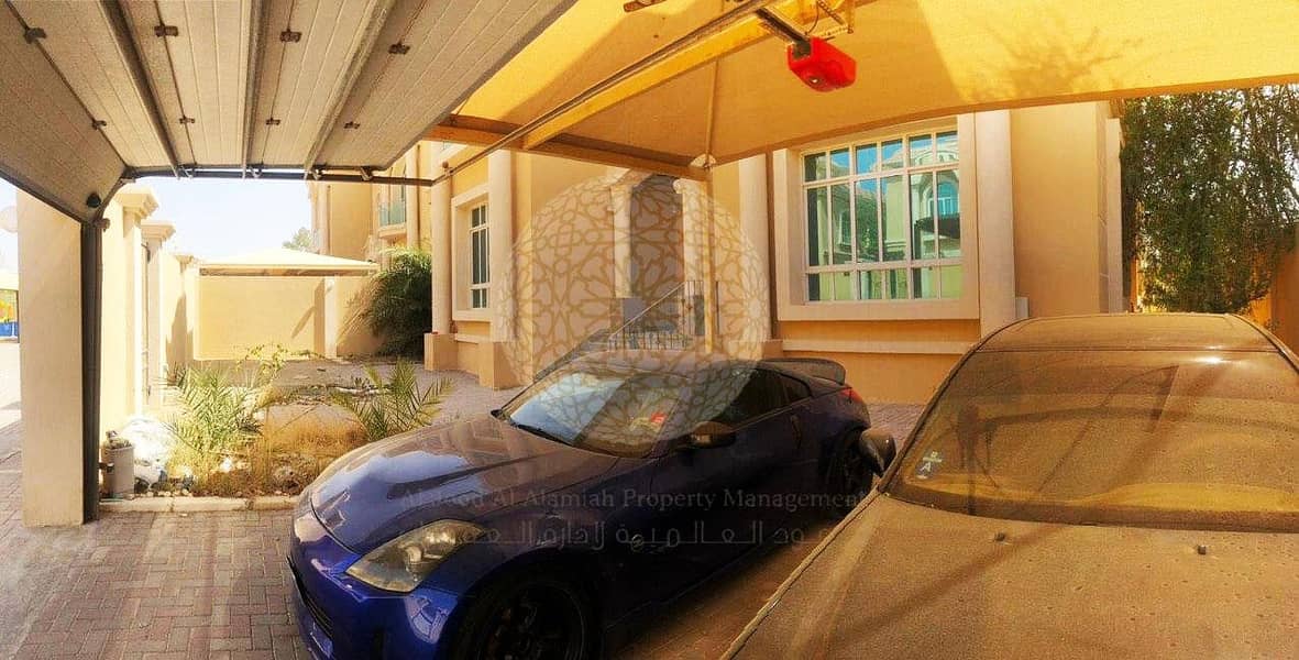 7 BEAUTIFUL 6 BEDROOM COMPOUND VILLA WITH MAID ROOM FOR RENT IN KHALIFA CITY A