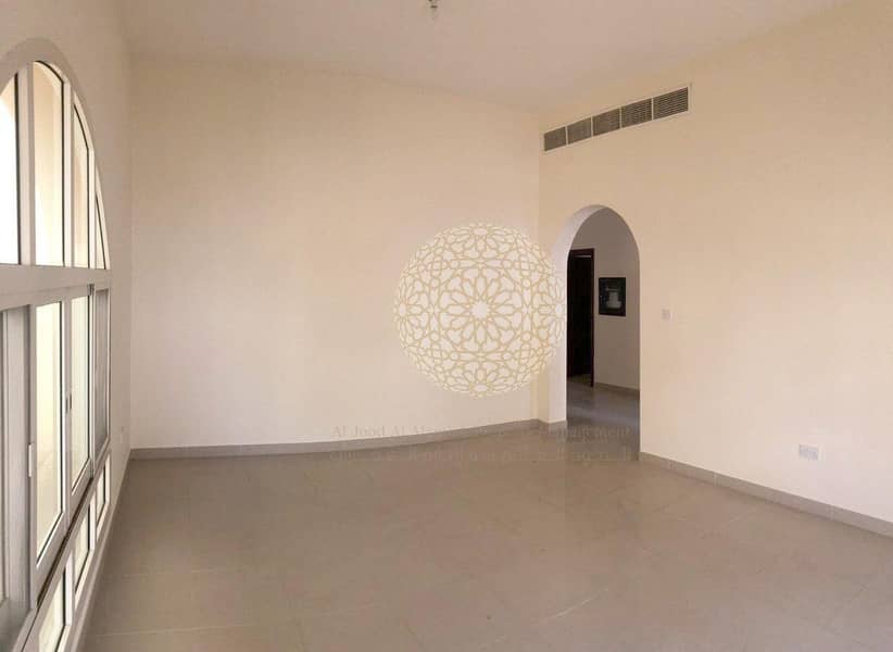 15 ULTRA-FINE 6 MASTER BEDROOM COMPOUND VILLA WITH MAID ROOM FOR RENT IN KHALIFA CITY A