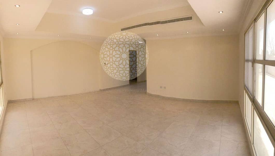 10 AMAZING 6 BEDROOM SEMI INDEPENDENT VILLA WITH MAID ROOM FOR RENT IN KHALIFA CITY A