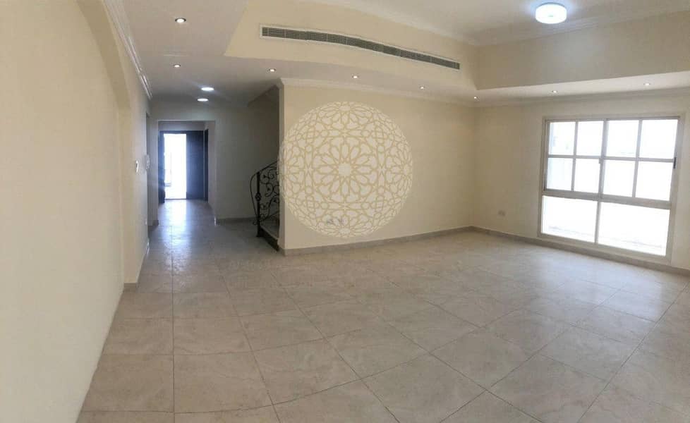 12 AMAZING 6 BEDROOM SEMI INDEPENDENT VILLA WITH MAID ROOM FOR RENT IN KHALIFA CITY A