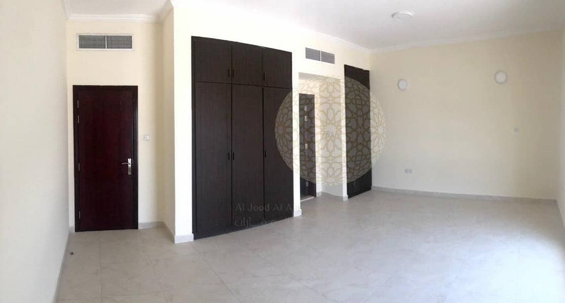 14 AMAZING 6 BEDROOM SEMI INDEPENDENT VILLA WITH MAID ROOM FOR RENT IN KHALIFA CITY A