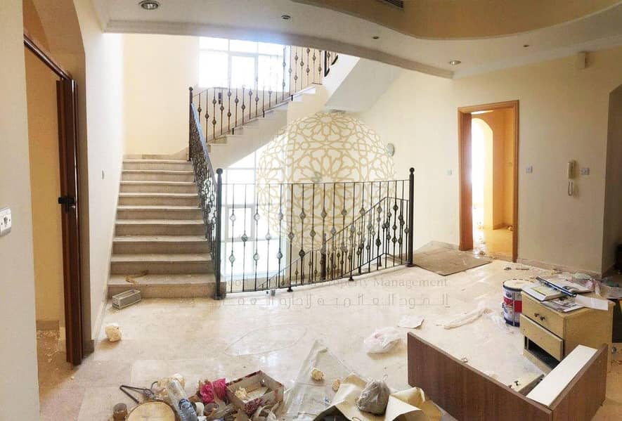 21 BEAUTIFUL 6 BEDROOM COMPOUND VILLA WITH MAID ROOM FOR RENT IN KHALIFA CITY A