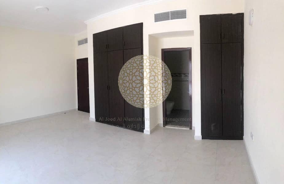 17 AMAZING 6 BEDROOM SEMI INDEPENDENT VILLA WITH MAID ROOM FOR RENT IN KHALIFA CITY A