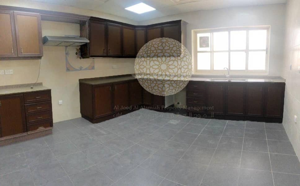 21 AMAZING 6 BEDROOM SEMI INDEPENDENT VILLA WITH MAID ROOM FOR RENT IN KHALIFA CITY A
