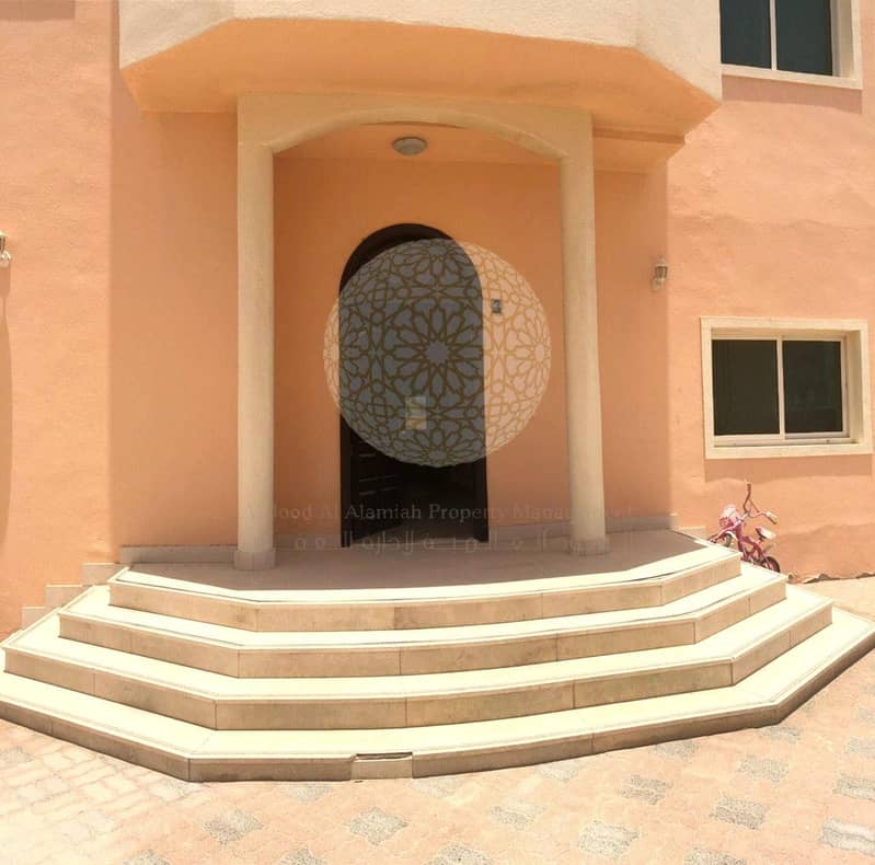 3 SWEET AND BRIGHT 4 BEDROOM COMPOUND VILLA WITH MAJLIS AND MAID ROOM FOR RENT IN KHALIFA CITY A