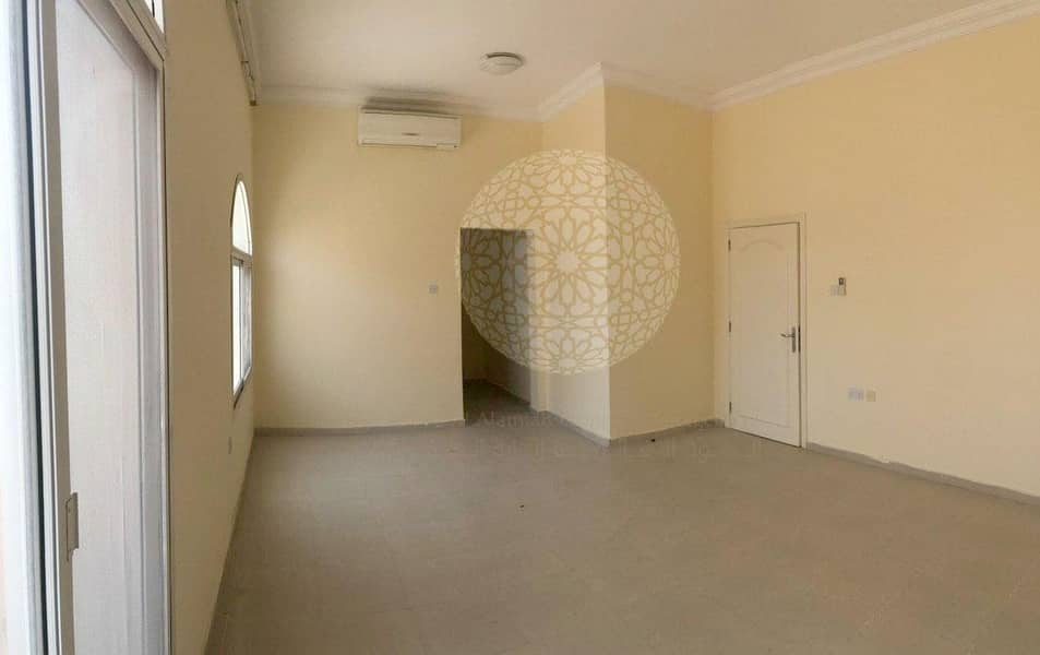 11 SWEET AND BRIGHT 4 BEDROOM COMPOUND VILLA WITH MAJLIS AND MAID ROOM FOR RENT IN KHALIFA CITY A