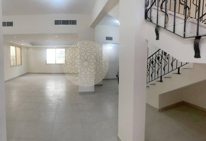 9 CHARMING 6 BEDROOM COMPOUND VILLA(2 villa compounding)WITH MAID ROOM FOR RENT IN SHAKHBOUT CITY