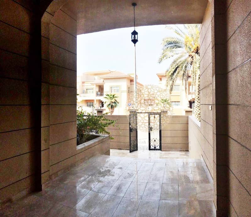 5 VIP 5 BEDROOM SEMI INDEPENDENT VILLA WITH SWIMMING POOL AND BASEMENT CAR PARKING FOR RENT IN AL NAHYAN