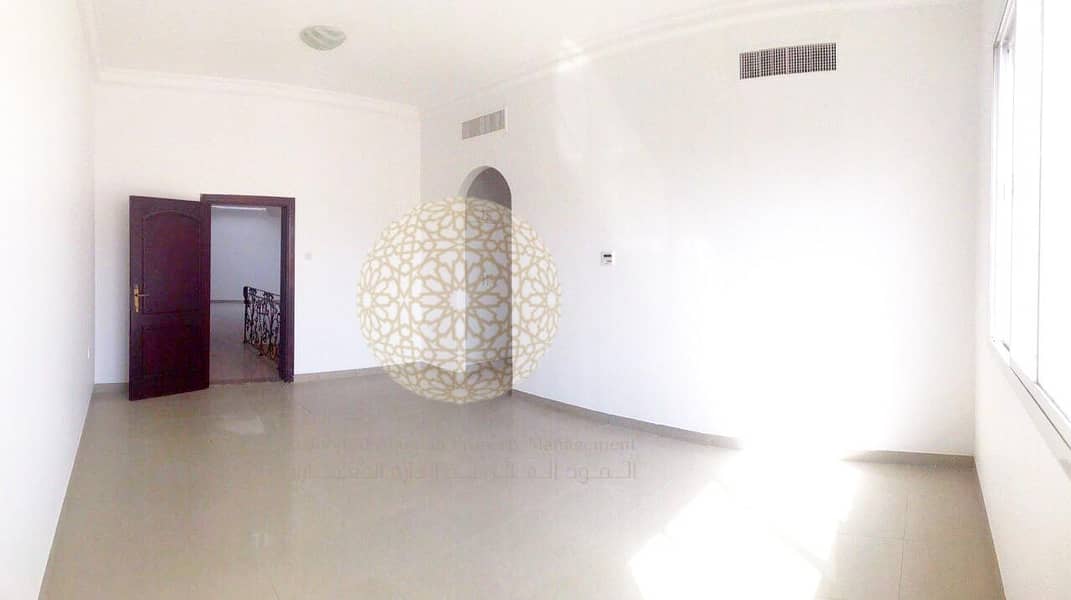 23 VIP 5 BEDROOM SEMI INDEPENDENT VILLA WITH SWIMMING POOL AND BASEMENT CAR PARKING FOR RENT IN AL NAHYAN