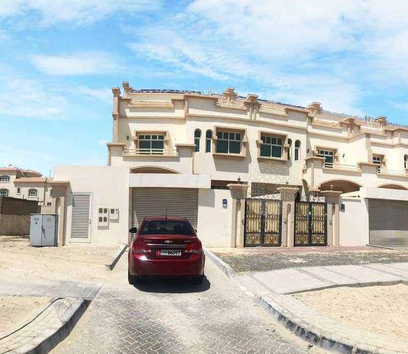 BEAUTIFUL 6 BEDROOM SEMI INDEPENDENT VILLA WITH MAID ROOM AND BACKYARD SPACE FOR RENT IN KHALIFA CITY A