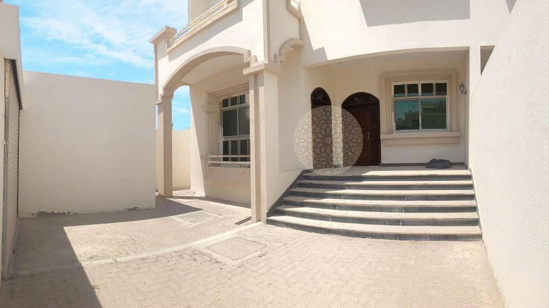 3 BEAUTIFUL 6 BEDROOM SEMI INDEPENDENT VILLA WITH MAID ROOM AND BACKYARD SPACE FOR RENT IN KHALIFA CITY A