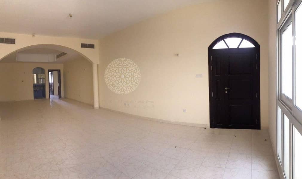5 BEAUTIFUL 6 BEDROOM SEMI INDEPENDENT VILLA WITH MAID ROOM AND BACKYARD SPACE FOR RENT IN KHALIFA CITY A
