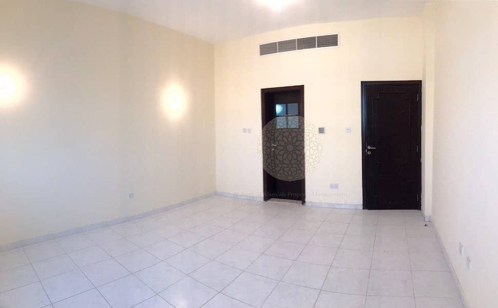 6 BEAUTIFUL 6 BEDROOM SEMI INDEPENDENT VILLA WITH MAID ROOM AND BACKYARD SPACE FOR RENT IN KHALIFA CITY A