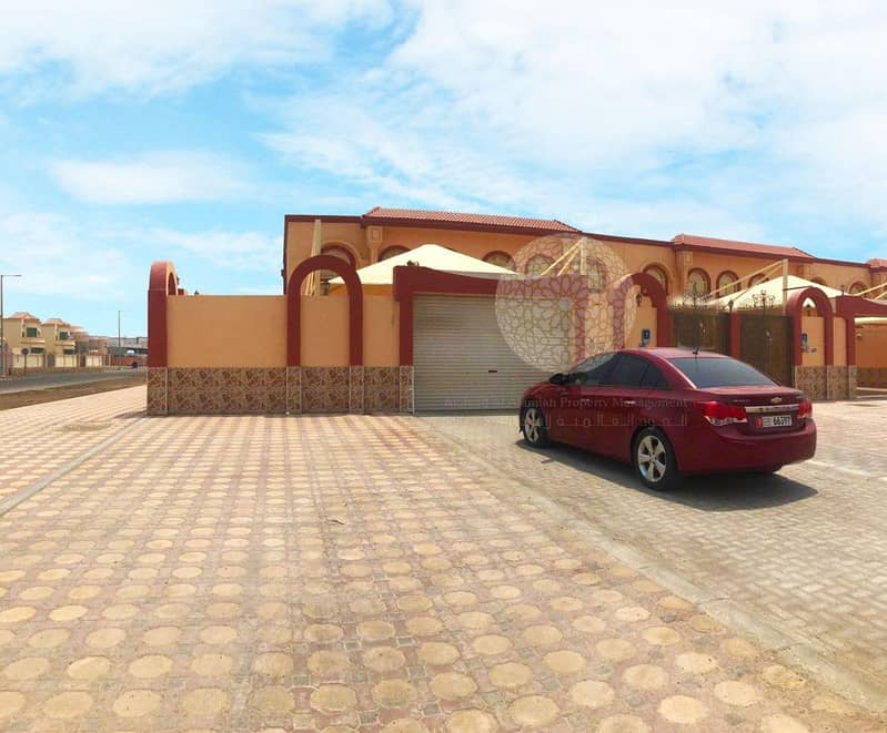 2 MASSIVE 6 BEDROOM SEMI-INDEPENDENT VILLA WITH BIG HOSH AND MULHAQ FOR RENT IN MOHAMMED BIN ZAYED CITY