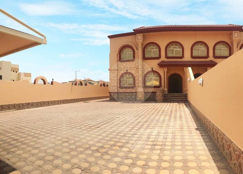 5 MASSIVE 6 BEDROOM SEMI-INDEPENDENT VILLA WITH BIG HOSH AND MULHAQ FOR RENT IN MOHAMMED BIN ZAYED CITY