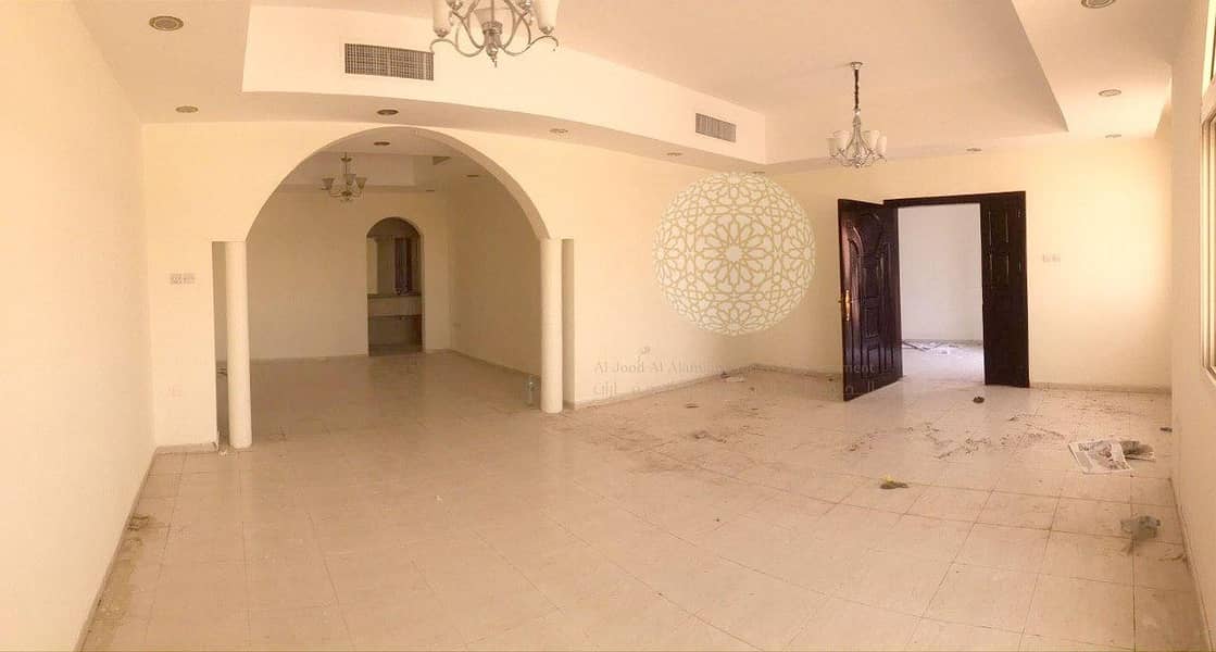 12 MASSIVE 6 BEDROOM SEMI-INDEPENDENT VILLA WITH BIG HOSH AND MULHAQ FOR RENT IN MOHAMMED BIN ZAYED CITY