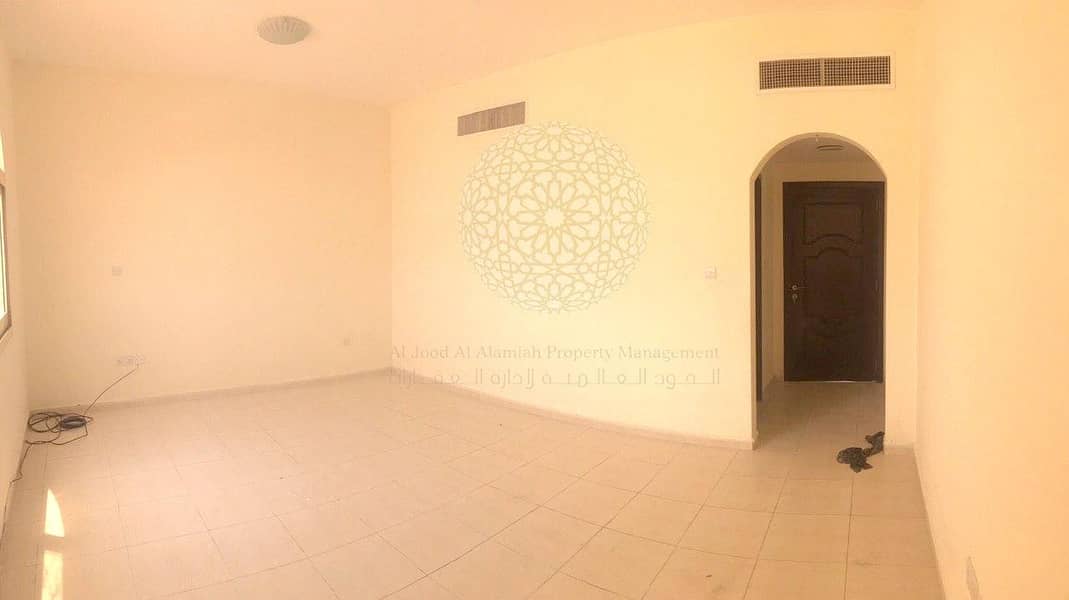 15 MASSIVE 6 BEDROOM SEMI-INDEPENDENT VILLA WITH BIG HOSH AND MULHAQ FOR RENT IN MOHAMMED BIN ZAYED CITY