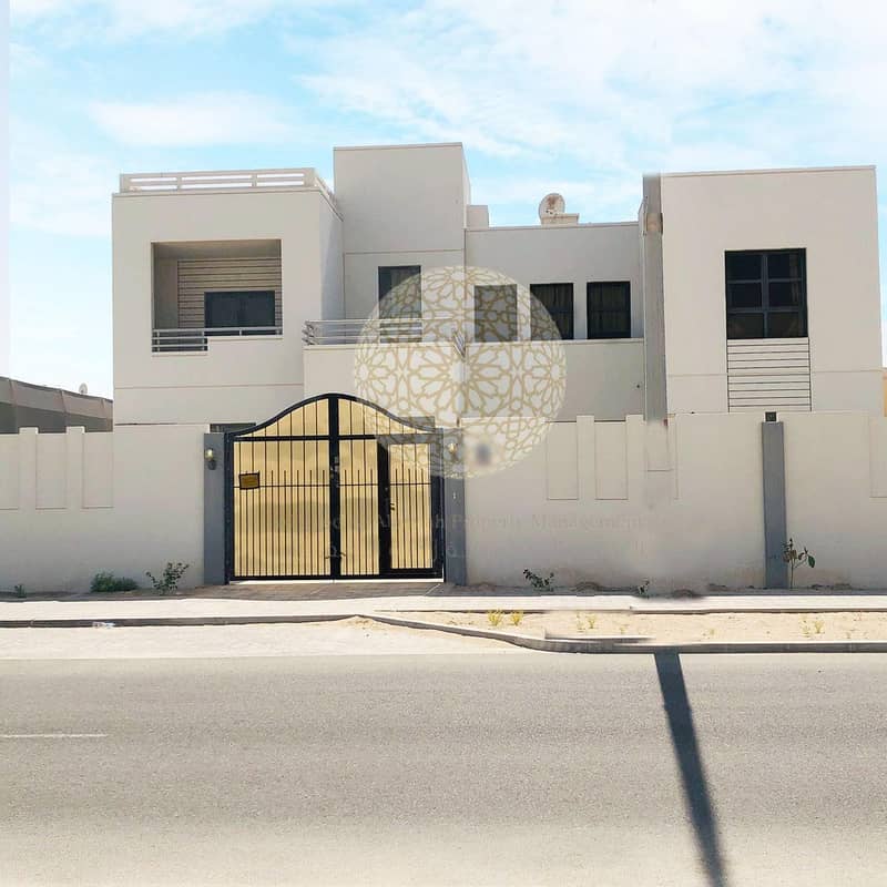 SPECTACULAR STAND ALONE5 MASTER BEDROOM VILLA WITH FULLY FURNISHED  EQUIPMENTS AND DRIVER ROOM FOR RENT IN AL FALAH
