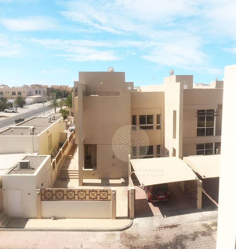 3 BEAUTIFUL 3 BEDROOM CORNER COMPOUND VILLA WITH GARDEN SPACE FOR RENT IN KHALIFA CITY A