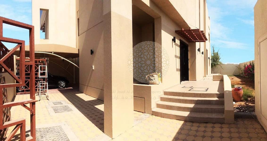 4 BEAUTIFUL 3 BEDROOM CORNER COMPOUND VILLA WITH GARDEN SPACE FOR RENT IN KHALIFA CITY A