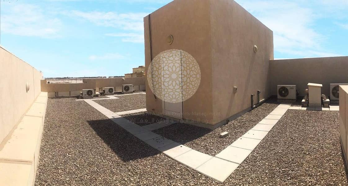 24 BEAUTIFUL 3 BEDROOM CORNER COMPOUND VILLA WITH GARDEN SPACE FOR RENT IN KHALIFA CITY A