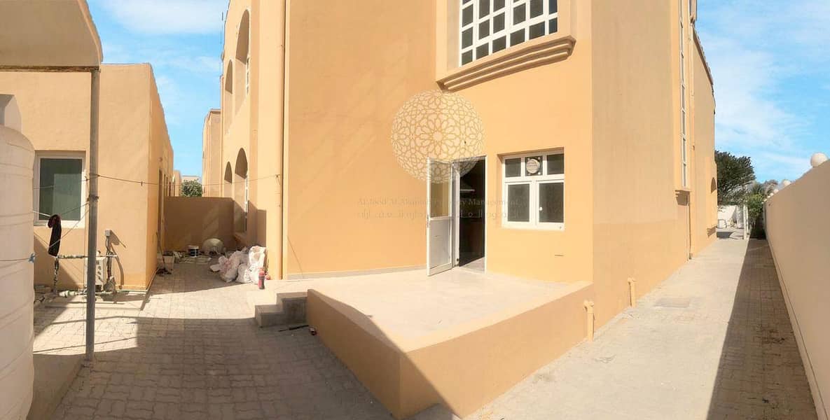 4 EXCELLENT FINISHING 5 MASTER BEDROOM SEMI INDEPENDENT VILLA WITH DRIVER ROOM AND MAID ROOM FOR RENT IN KHALIFA CITY A