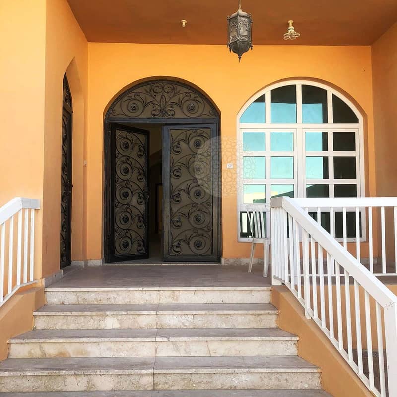 6 EXCELLENT FINISHING 5 MASTER BEDROOM SEMI INDEPENDENT VILLA WITH DRIVER ROOM AND MAID ROOM FOR RENT IN KHALIFA CITY A