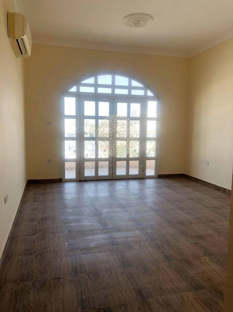 11 EXCELLENT FINISHING 5 MASTER BEDROOM SEMI INDEPENDENT VILLA WITH DRIVER ROOM AND MAID ROOM FOR RENT IN KHALIFA CITY A