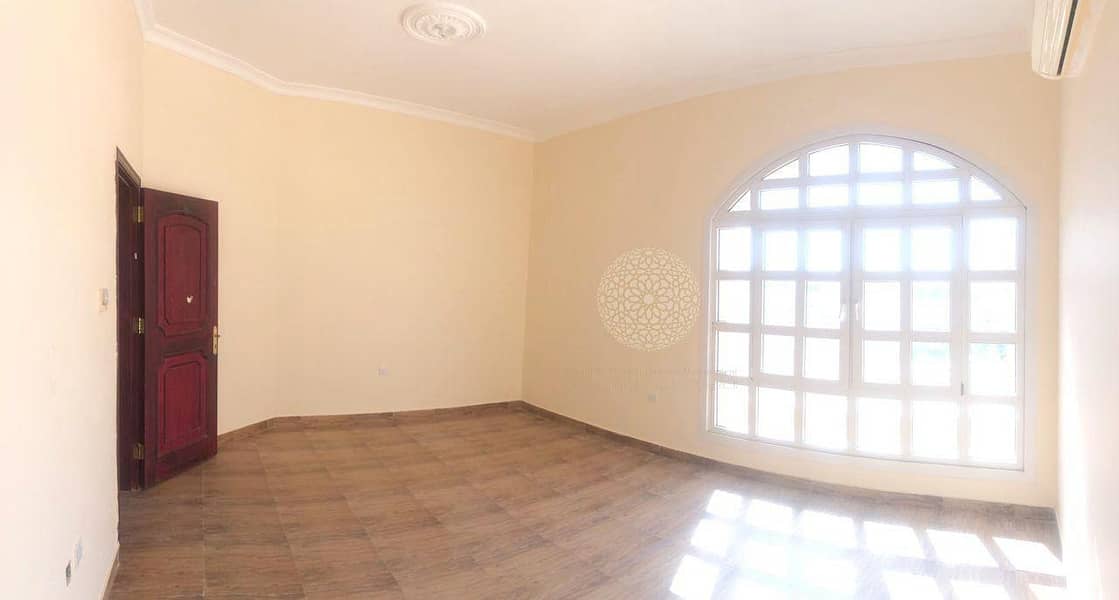 12 EXCELLENT FINISHING 5 MASTER BEDROOM SEMI INDEPENDENT VILLA WITH DRIVER ROOM AND MAID ROOM FOR RENT IN KHALIFA CITY A