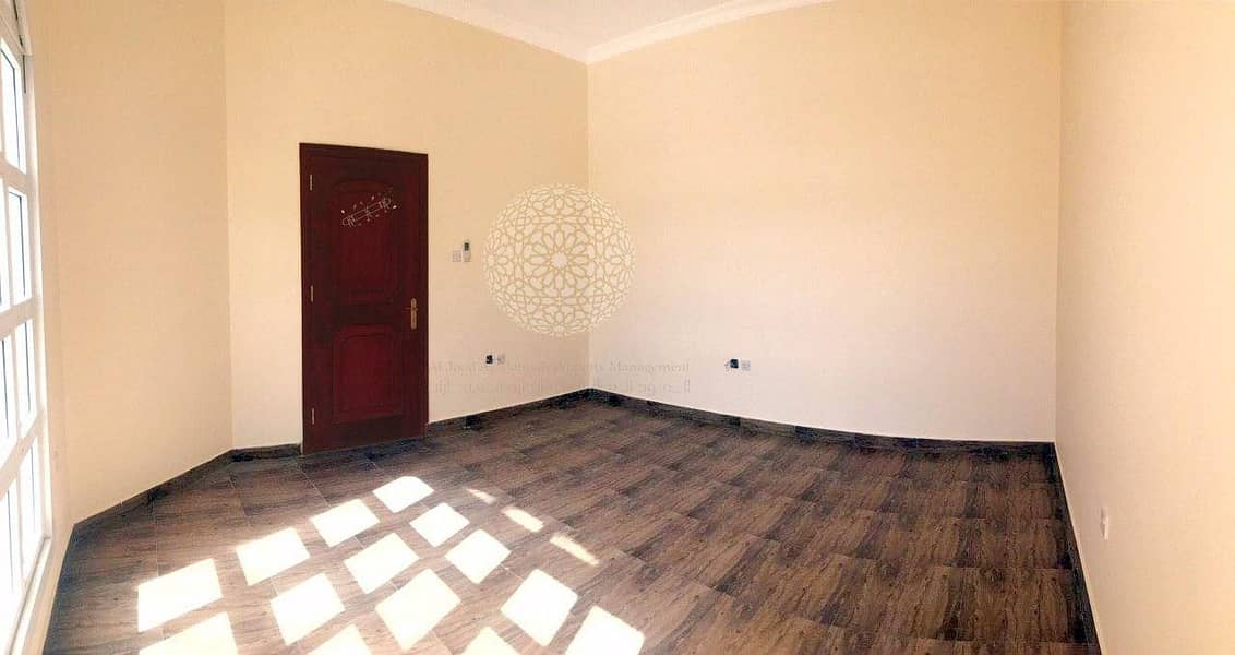 17 EXCELLENT FINISHING 5 MASTER BEDROOM SEMI INDEPENDENT VILLA WITH DRIVER ROOM AND MAID ROOM FOR RENT IN KHALIFA CITY A
