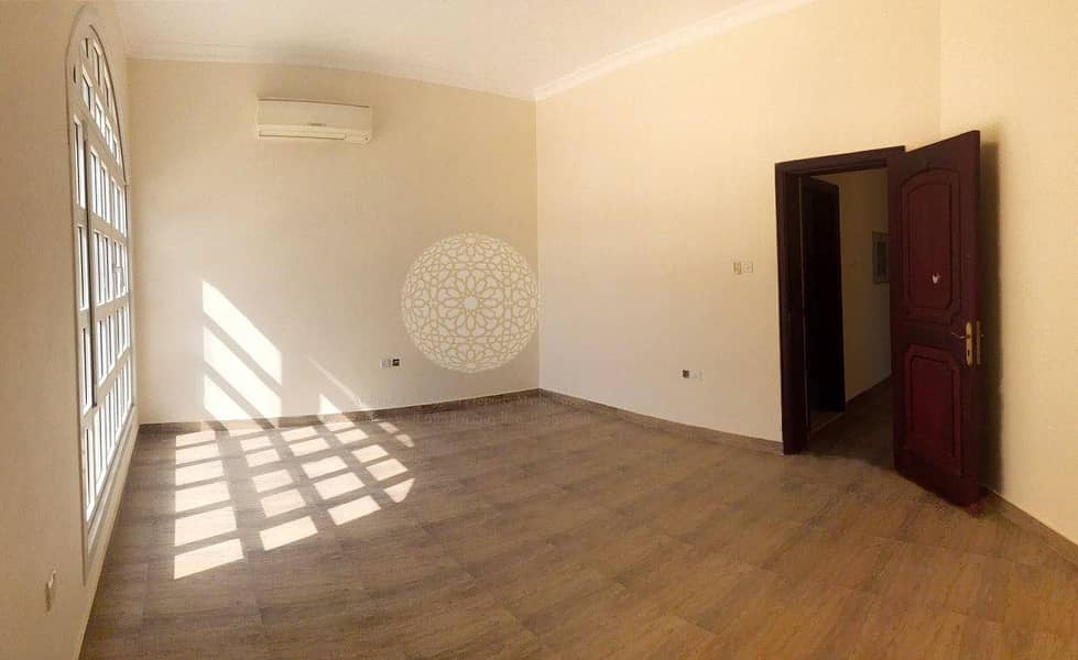 19 EXCELLENT FINISHING 5 MASTER BEDROOM SEMI INDEPENDENT VILLA WITH DRIVER ROOM AND MAID ROOM FOR RENT IN KHALIFA CITY A