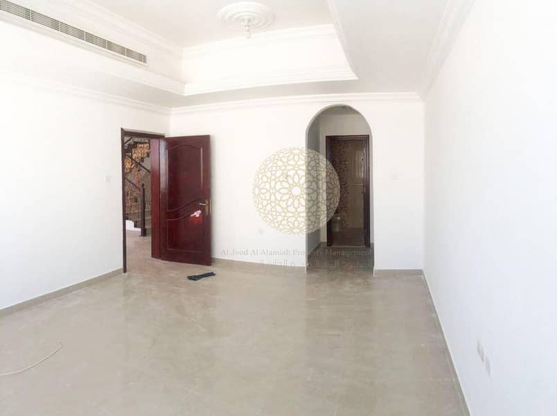 7 BEAUTIFULLY BUILD INDEPENDENT 4 MASTER BEDROOM VILLA WITH BIG HOSH FOR RENT IN MOHAMMED BIN ZAYED CITY