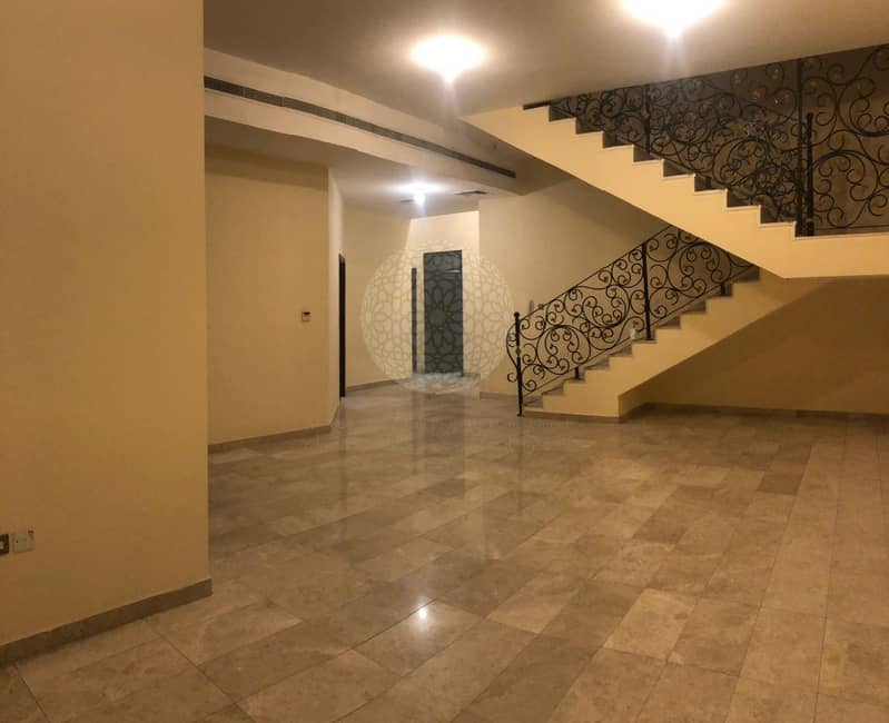 2 6BR independent Stone finishing villa in Khalifa City A with driver room.