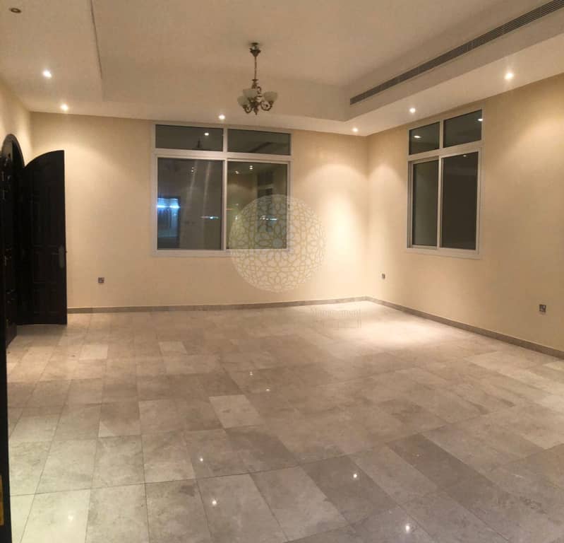 3 6BR independent Stone finishing villa in Khalifa City A with driver room.