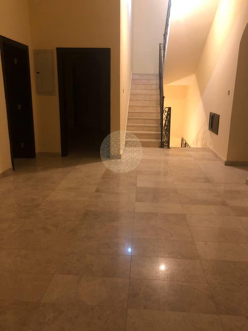 5 6BR independent Stone finishing villa in Khalifa City A with driver room.