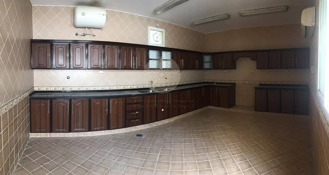 9 6BR independent Stone finishing villa in Khalifa City A with driver room.