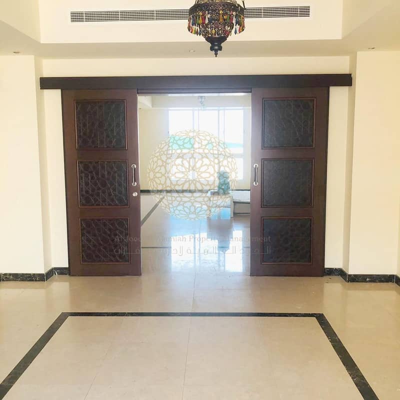9 STUNNING 5 MASTER INDEPENDENT VILLA WITH SWIMMING POOL AND DRIVER ROOM FOR RENT IN MOHAMMED BIN ZAYED CITY