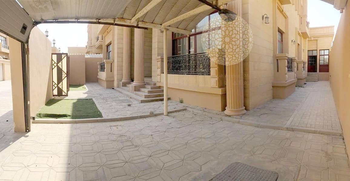 5 STUNNING COMPOUND 6 MASTER BEDROOM VILLA WITH SWIMMING POOL AND DRIVER ROOM FOR RENT IN KHALIFA CITY A